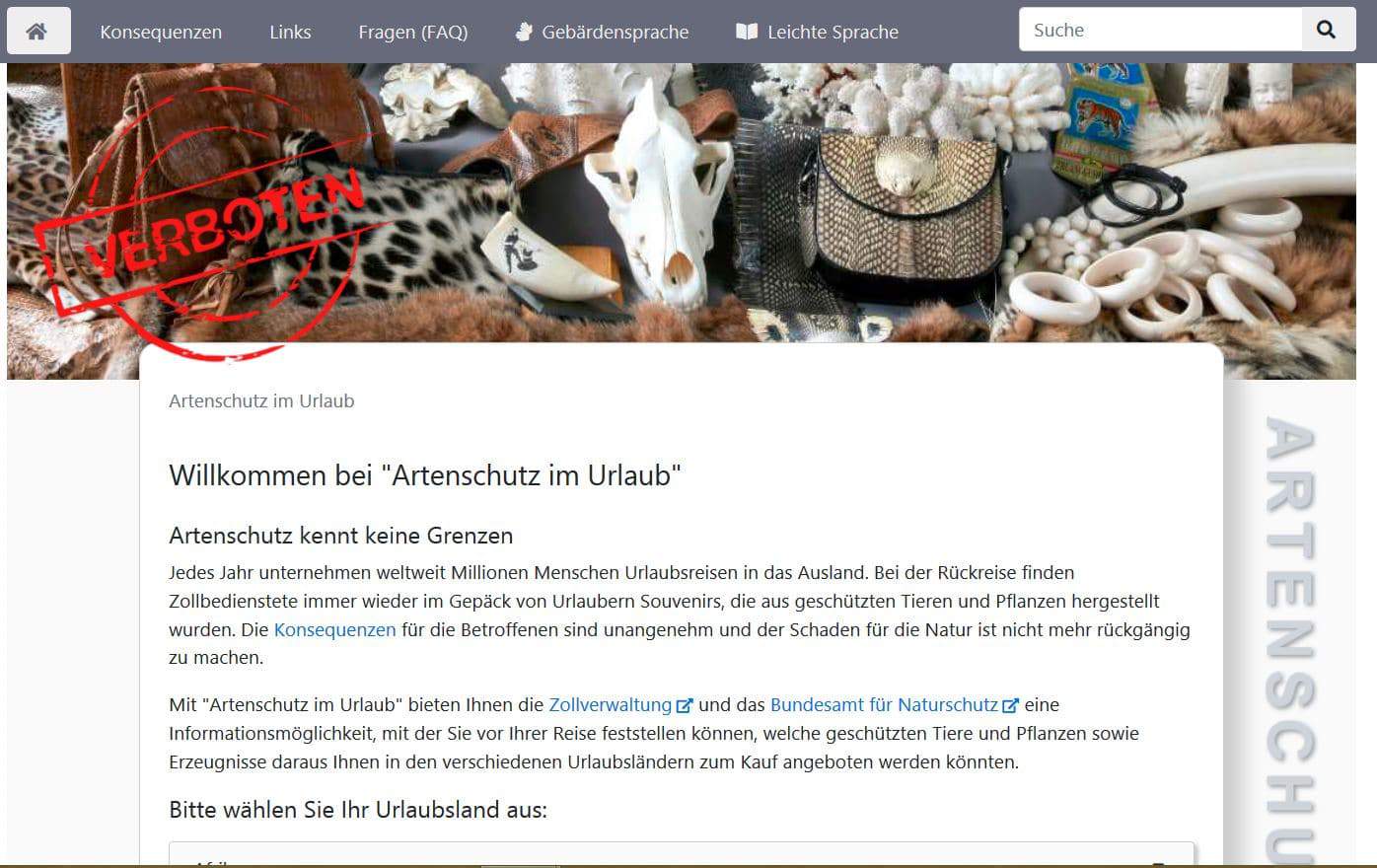 Artenschutz und Souvenirs