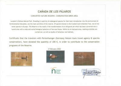 perlenfaenger Canada los Pajaros Donate luchstour andalusien