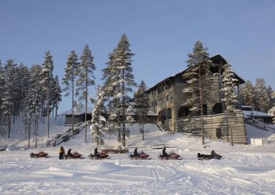 perlenfaenger finnland husky schlittentour hotel kalevala